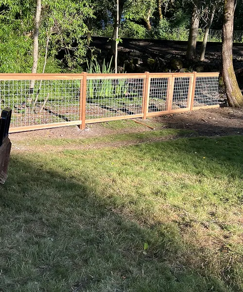 Hobby Farm Fence Installation in Sammamish 